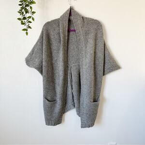 Vince Wool Cardigan Drape Sweater Vest Sz M